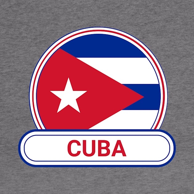 Cuba Country Badge - Cuba Flag by Yesteeyear